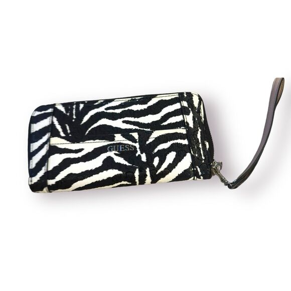 Guess Zebra Shoulder/Crossbody Bag with Matching Wallet - Picture 7 of 8